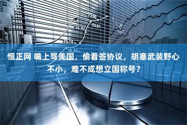 恒正网 嘴上骂美国，偷着签协议，胡塞武装野心不小，难不成想立国称号？